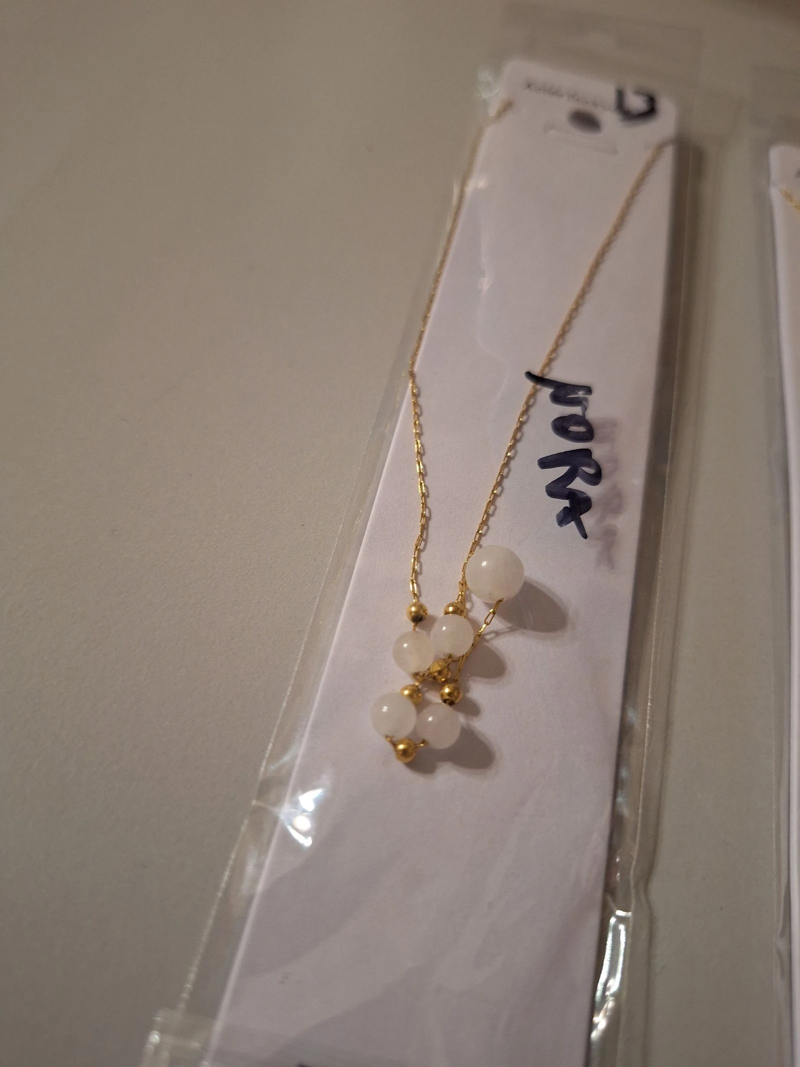 Hermoso collar de acero inoxidable y piedra 8e/p – photo 3